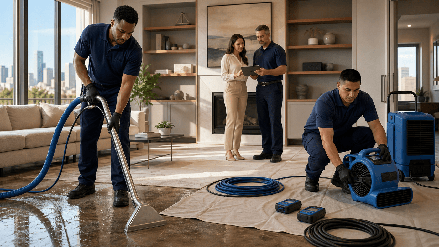 What Happens During Same Day Water Damage Cleanup in Houston